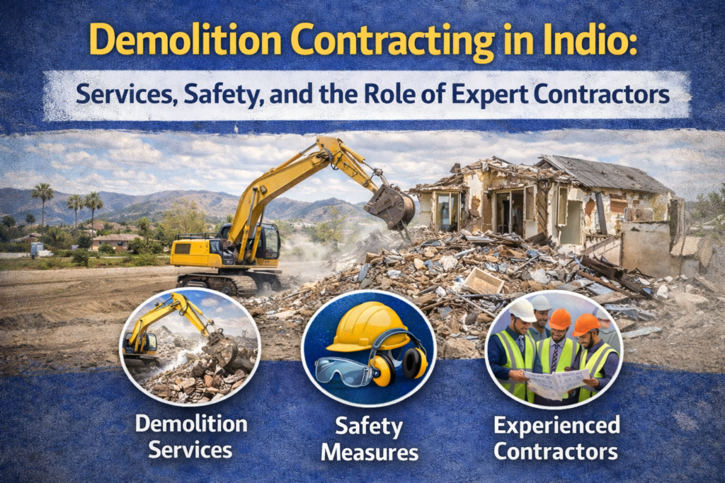Demolition Contracting in Indigo: Services, Safety, and the Role of Expert Contractors