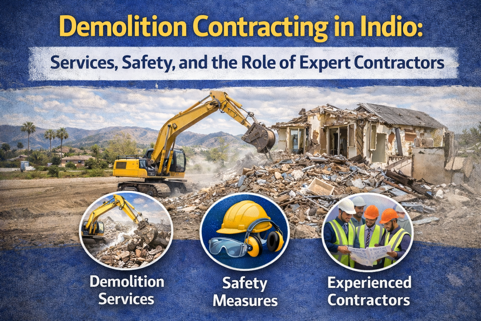 Demolition Contracting in Indigo: Services, Safety, and the Role of Expert Contractors